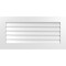 Ekena Millwork Vertical Surface Mount PVC Gable Vent: Non-Functional, w/3-1/2"W x 1"H, Standard Frame, 40"W x 20"H GVPVE40X2001SN - alternate 1